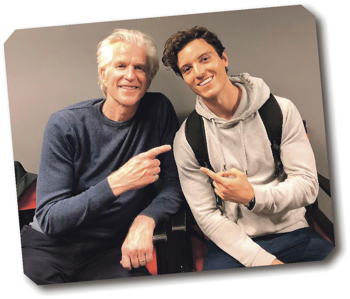Bounding through the open door: actor Steven Herrera